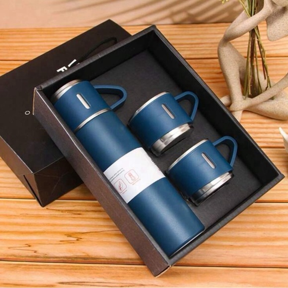1 Set Stainless Steel Thermal Cup, Double Layer Leakproof Insulated Water Bottle - Picture 2 of 15